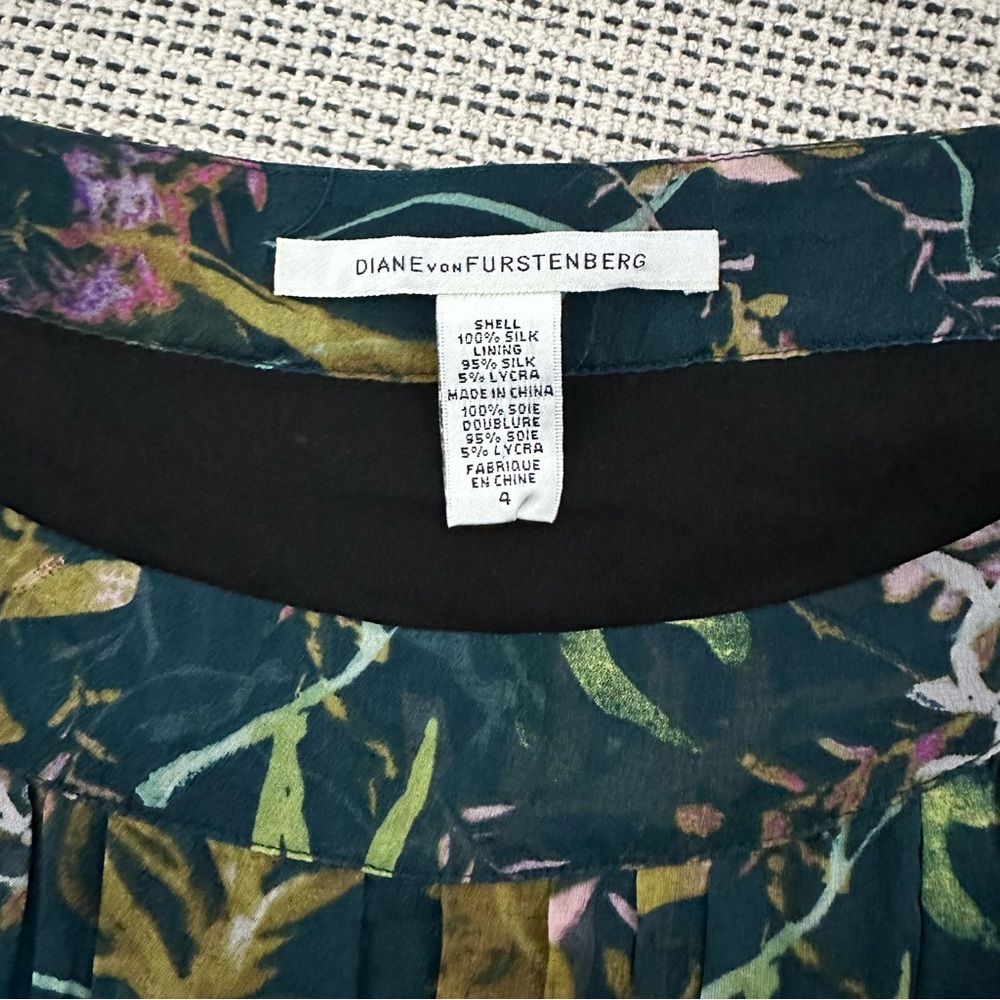 Diane von Furstenberg DVF dress green mini - Picture 4 of 8